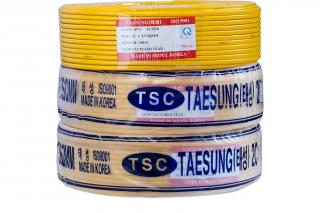 Dây điện đơn mềm Taesung 2x1.5