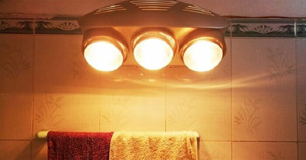 Dùng đèn sưởi nhà tắm có tốn điện không