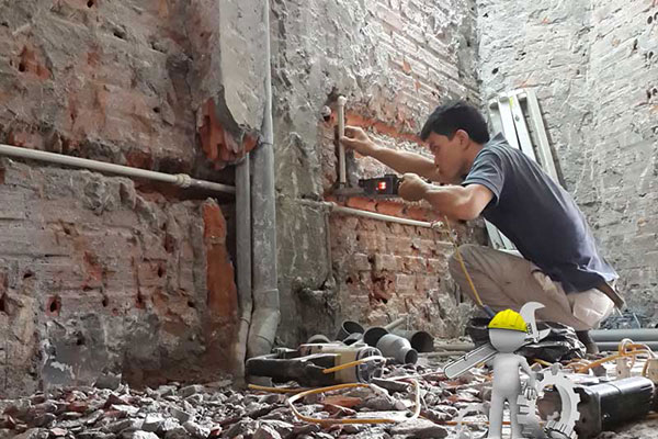 Thi công sửa chữa điện nước cho biệt thự tại Hải Phòng